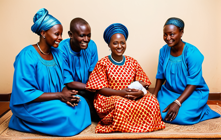 Rwandan Naming Ceremony**

"A family-friendly Rwandan naming ceremony, with people gathered around a newborn baby, fully clothed in traditional attire, modest clothing, safe for work, appropriate content, perfect anatomy, correct proportions, natural pose, vibrant colors, cultural celebration, professional photography, high quality."

**