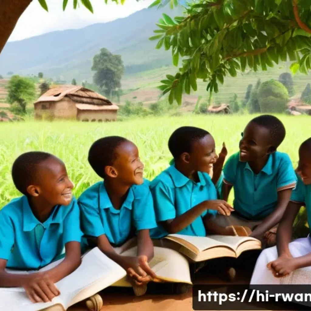 르완다에서의 교육 봉사 - **Prompt 1: Joyful Outdoor Learning in Rwanda**
    "A vibrant scene depicting a diverse group of ha...